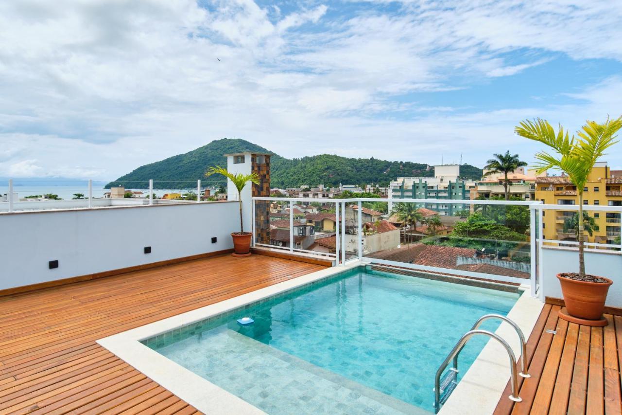 Orla Ubatuba 300 Metros - Ar Condicionado, Varanda Gourmet Kültér fotó