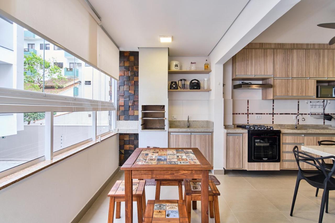 Orla Ubatuba 300 Metros - Ar Condicionado, Varanda Gourmet Kültér fotó